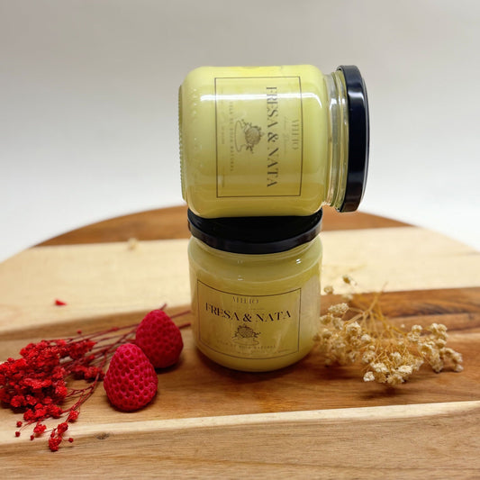 Vela Aromática Fresas y Nata