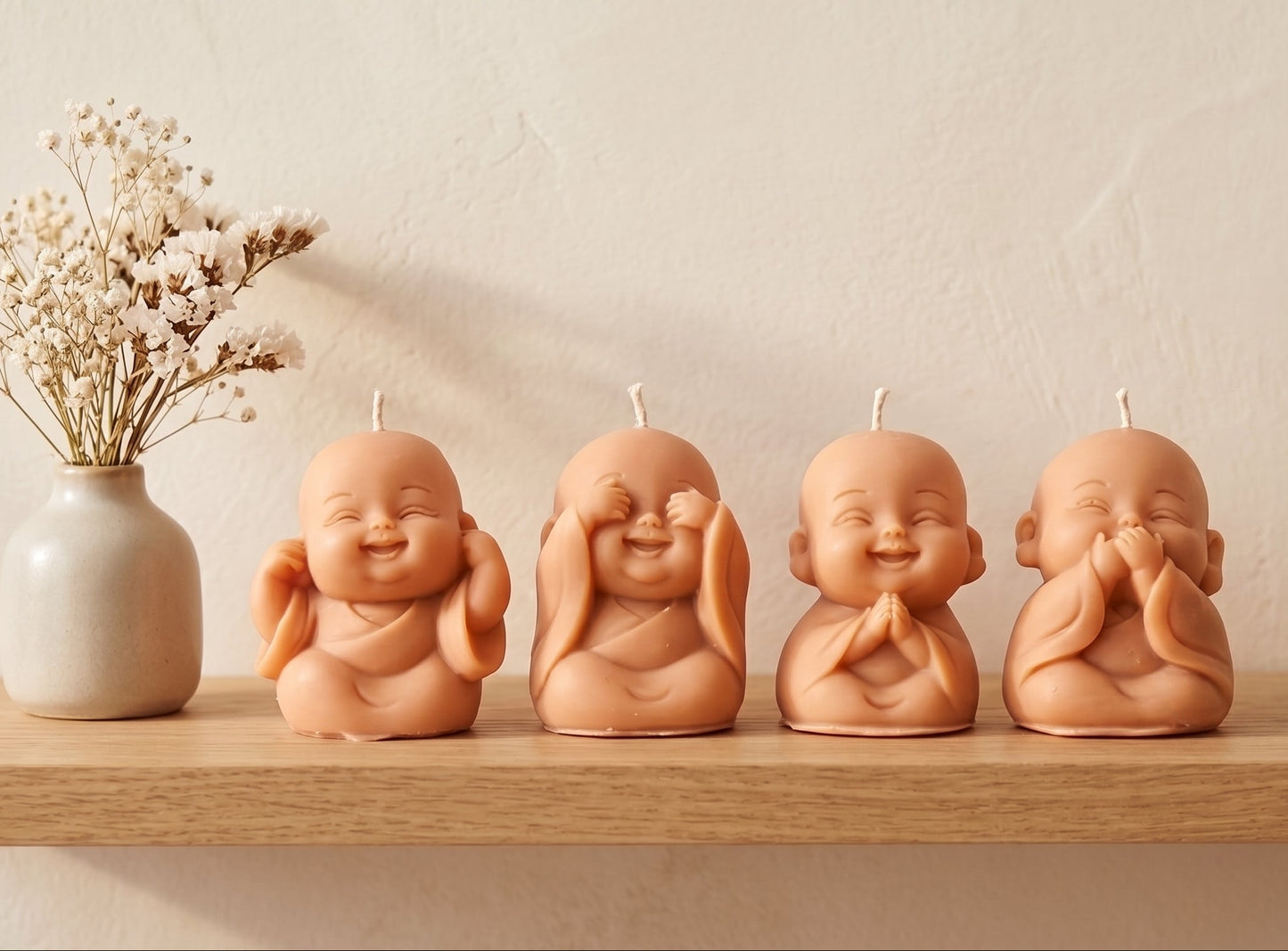 Velas Budas - Set de 4