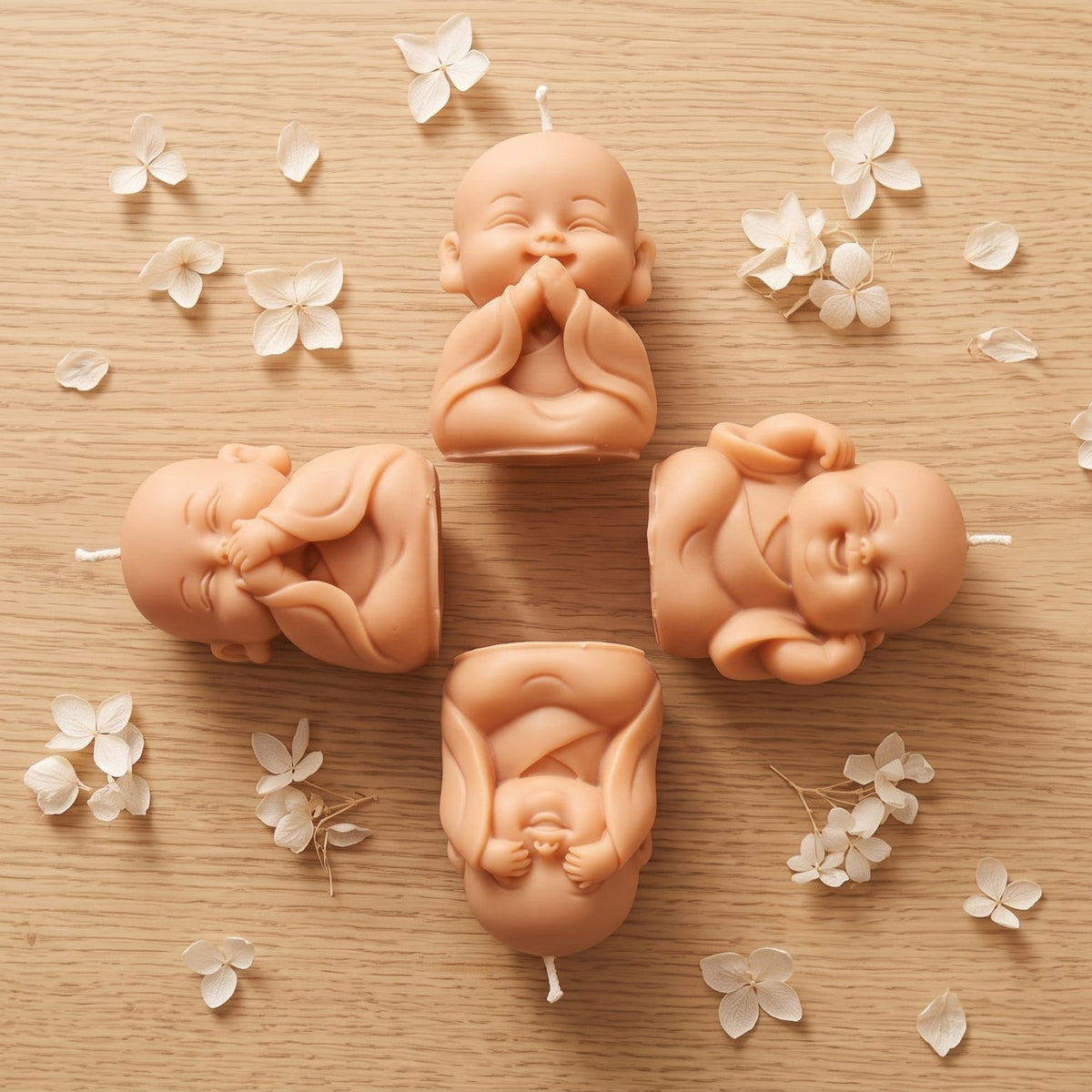 Velas Budas - Set de 4