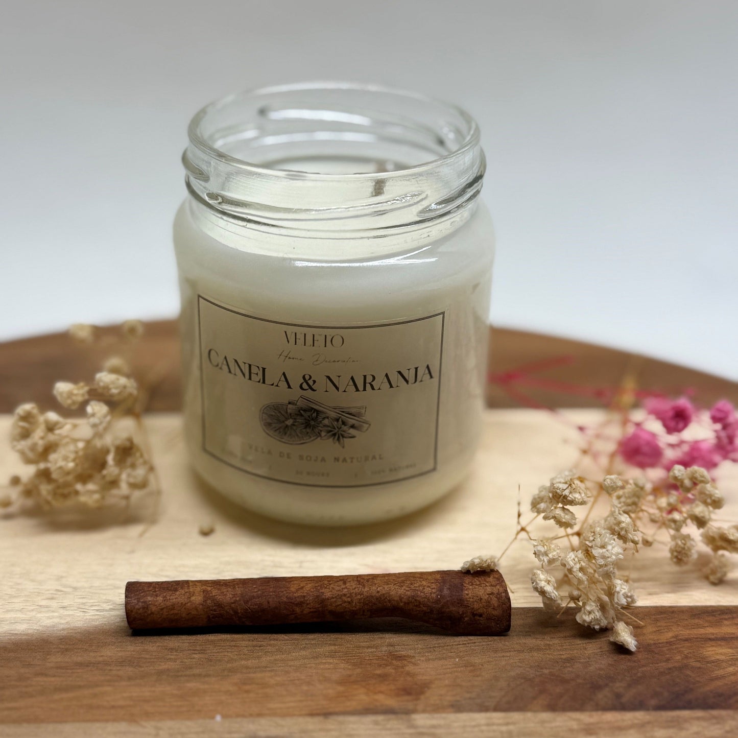 Vela Aromática Canela y Naranja