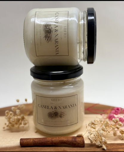 Vela Aromática Canela y Naranja